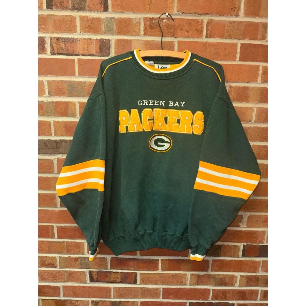 Vintage 90s Lee Sport Green Bay Packers NFL Crewneck Sweatshirt L